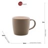 Caneca Em Cerâmica Bon Gourmet Granilite Cinza 430ml - 4