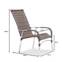 Ver imagem 2 de Cadeira Fibra Sintética e Alumínio Ilhéus Móveis Brasil de Coração