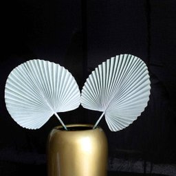 Folha Artificial de Latânia Azul 83 cm - Indo Decorar - 3