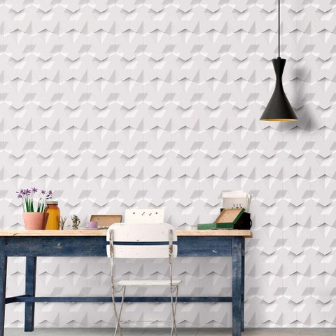 Papel de Parede 3d - Geométrico 3d 19 Arte Destaque 2 Metros