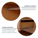 Ver imagem 7 de Guarda-Roupa Casal 6 Portas de Vidro Reflecta com LED 270cm Marrom Amêndoa
