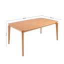 Ver mais imagens de Mesa de Jantar Andaluz com 6 Cadeiras Linho Bege 180cm