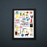 Quadro A4 - Icons Moments How I Met Your Mother Light moldura preta - 2