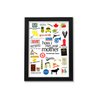 Quadro A4 - Icons Moments How I Met Your Mother Light moldura preta - 1