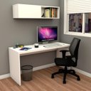 Ver imagem 2 de Mesa para Escritório Stock Móveis Essencial Branca 150x60