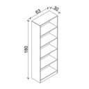 Ver imagem 3 de Estante Multiuso com 5 Prateleiras Branco