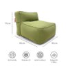 Puff Poltrona Brisa com Apoio - Pufe Verde para Área Externa/interna com Enchimento - 9