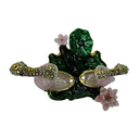 Ver imagem 5 de Porta Joias Organizador de Brincos Colar Biju Zamac Cisne - 8x9x4cm