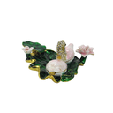 Ver imagem 2 de Porta Joias Organizador de Brincos Colar Biju Zamac Cisne - 8x9x4cm