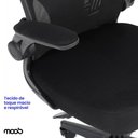 Ver mais imagens de Cadeira de Escritório Presidente Moob Veneza Giratória Ergonômica com Sistema Relax Preta