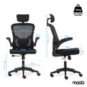 Ver imagem 4 de Cadeira de Escritório Presidente Moob Veneza Giratória Ergonômica com Sistema Relax Preta