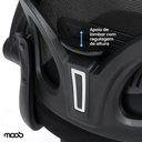 Ver imagem 7 de Cadeira de Escritório Presidente Moob Veneza Giratória Ergonômica com Sistema Relax Preta