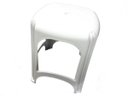 Ver imagem 2 de Kit 12 Banqueta Plástica Reforçada Cap. 120 Kg Branca