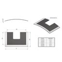 Ver imagem 2 de Vidro Curvo para Coifa de Parede 70 Cm