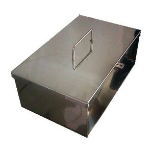 Caixa para ferramentas em aço inox Therj BPInox AISI 304 (C) 50cm x (L) 15cm x (A) 15cm
