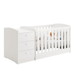 Berço Multifuncional Atlanta Branco Fosco - 1