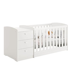 Berço Multifuncional Atlanta Branco Fosco