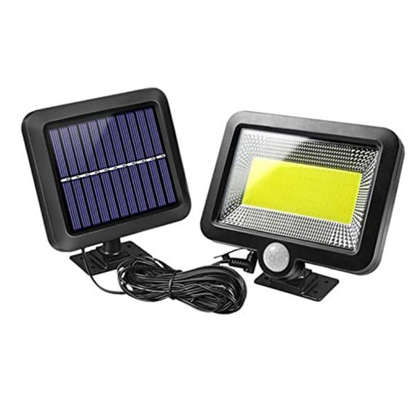 Luminária Solar 100 LEDs Painel Separado Sensor de Proximidade Parede Articulada - 2