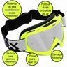 Óculos Motocross Mattos Racing Lente Espelhada Amarelo Fluor - 2