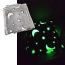 Manta Cobertor Brilha no Escuro Infantil Mantinha Fluorescente Microfibra Extra Macio Lua Estrelas - 2