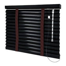 Persiana Horizontal - 1,00m Larg X 1,40m Alt - Alumínio 50mm com Fita Decorativa - 2