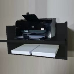 SUPORTE PARA IMPRESSORA COM NICHO TROVARELLI PRETO - 2