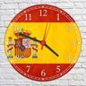 Relógio De Parede Bandeira Da Espanha Com Tamanho 40 Cm R01 - 2