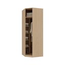 Ver imagem 7 de Guarda Roupa Modulado Canto Oblíquo Essenza 1 Porta de Bater MDF MDP Carvalho Andorra-Bege Dunas