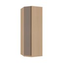 Ver imagem 6 de Guarda Roupa Modulado Canto Oblíquo Essenza 1 Porta de Bater MDF MDP Carvalho Andorra-Bege Dunas