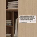 Ver imagem 3 de Guarda Roupa Modulado Canto Oblíquo Essenza 1 Porta de Bater MDF MDP Carvalho Andorra-Bege Dunas