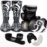 Kit Treino Muay Thai Spank - Preto 12Oz - 1