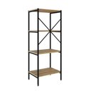 Ver imagem 4 de Estante C/04 Prateleiras 118x45x33cm Tub Tueh1144 Lâmina Mel - Est.preta Lâmina Mel / Est.preta