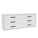 Ver imagem 2 de Cômoda Valência 6 Gavetas Branco - Politorno