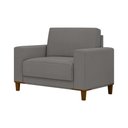 Ver imagem 5 de Poltrona Decorativa 94cm Chili Linho Cinza - Sallar Home