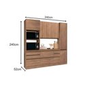 Ver imagem 3 de Cozinha Modulada Kappesberg Maxxi 5 Peças (1 Armário + 1 Balcão + 2 Paneleiros + 1 Complemento)