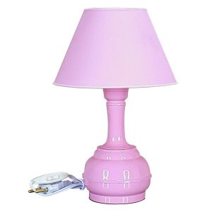 Abajur Infantil Bojudinho Menina Luminária para Quarto de Bebê - Cor Rosa
