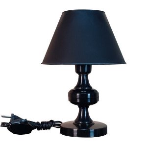 Abajur Baby Black Quarto Sala Luminária Decoração Cor Preto