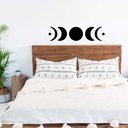 Ver imagem 3 de Adesivo Decorativo Fases da Lua Decoração Mística Sala Quarto Kanto Store Adesivo de Parede Preto