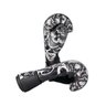 Kit Muay Thai Luva Bandagem Caneleira Bucal Caveira Pro 10Oz - 5