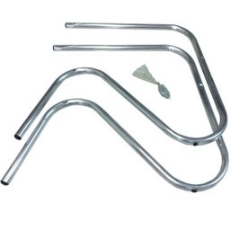 Kit Par De Braço Em Alumínio Slim Com Bucha Para Poltrona - 1