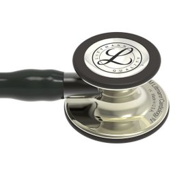 Estetoscopio 3m Littmann Cardiology Iv 6179 Preto com Champanhe Espelhado e Conector Preto - 3