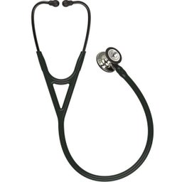 Estetoscopio 3m Littmann Cardiology Iv 6179 Preto com Champanhe Espelhado e Conector Preto - 1