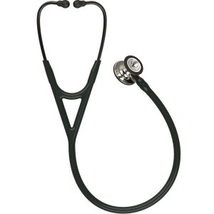 Estetoscopio 3m Littmann Cardiology Iv 6179 Preto com Champanhe Espelhado e Conector Preto