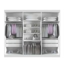 Ver imagem 2 de Guarda Roupa Canadá 6 Pts 100% Mdf Branco - Leifer