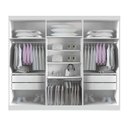 Ver imagem 2 de Guarda Roupa Casal 100% MDF 6 Portas 4 Gavetas com Pés 207cm Canadá Branco - Leifer
