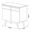 Ver imagem 6 de Buffet Classic 2 Portas Off-White com Freijó