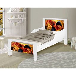 Mini Cama Infantil Adesivada Homem Aranha - 1