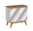 Ver imagem 1 de Buffet Classic 2 Portas Off-White com Freijó e Espelho