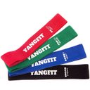 Ver imagem 1 de Kit Mini Band Tecido 4 Intensidades Faixa Elástica Yangfit