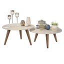 Ver imagem 4 de Conjunto Mesa de Centro e Mesa de Apoio Grazi - Off White
